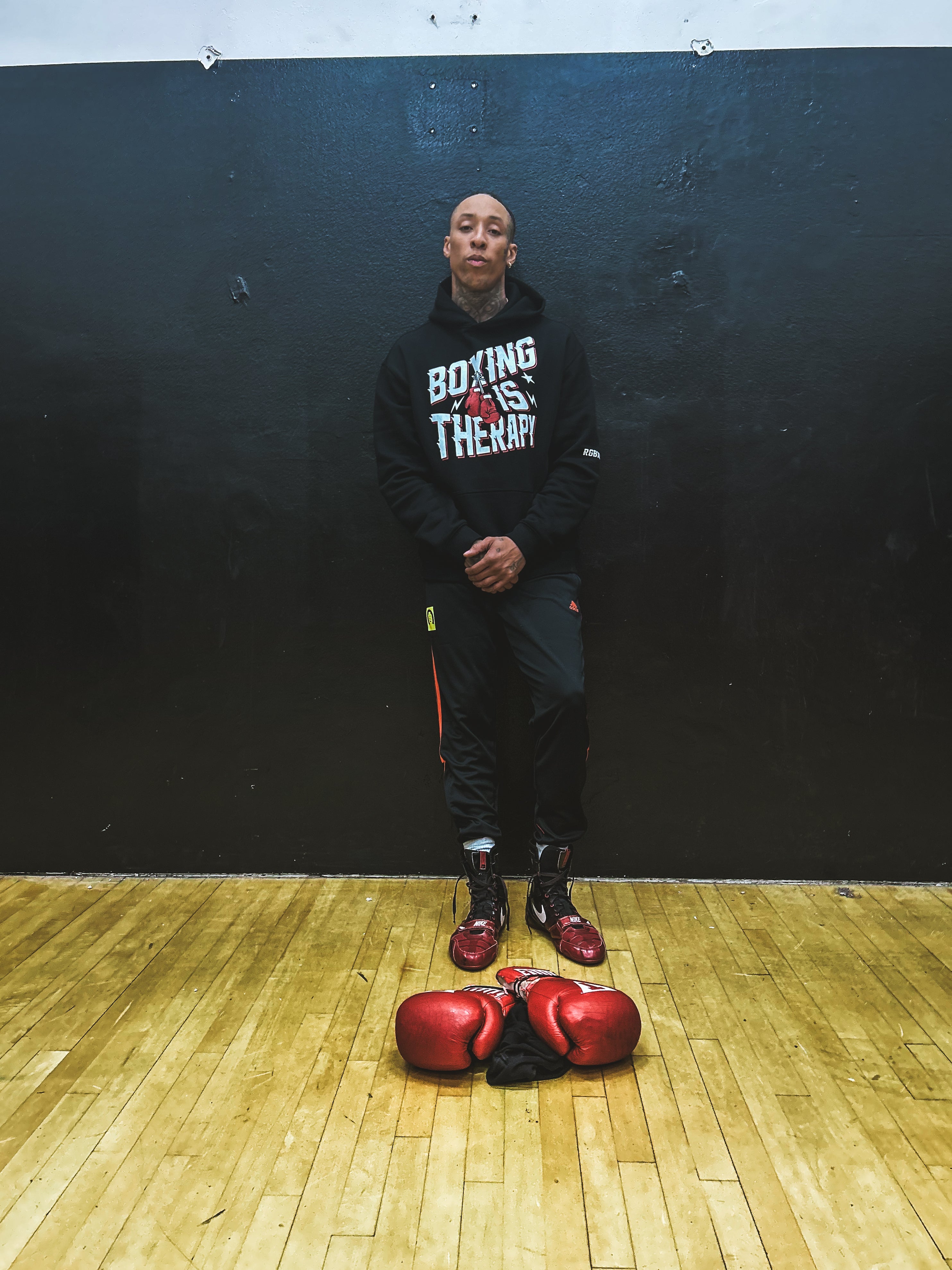 Boxing Is Therapy | Oversized Hoodie