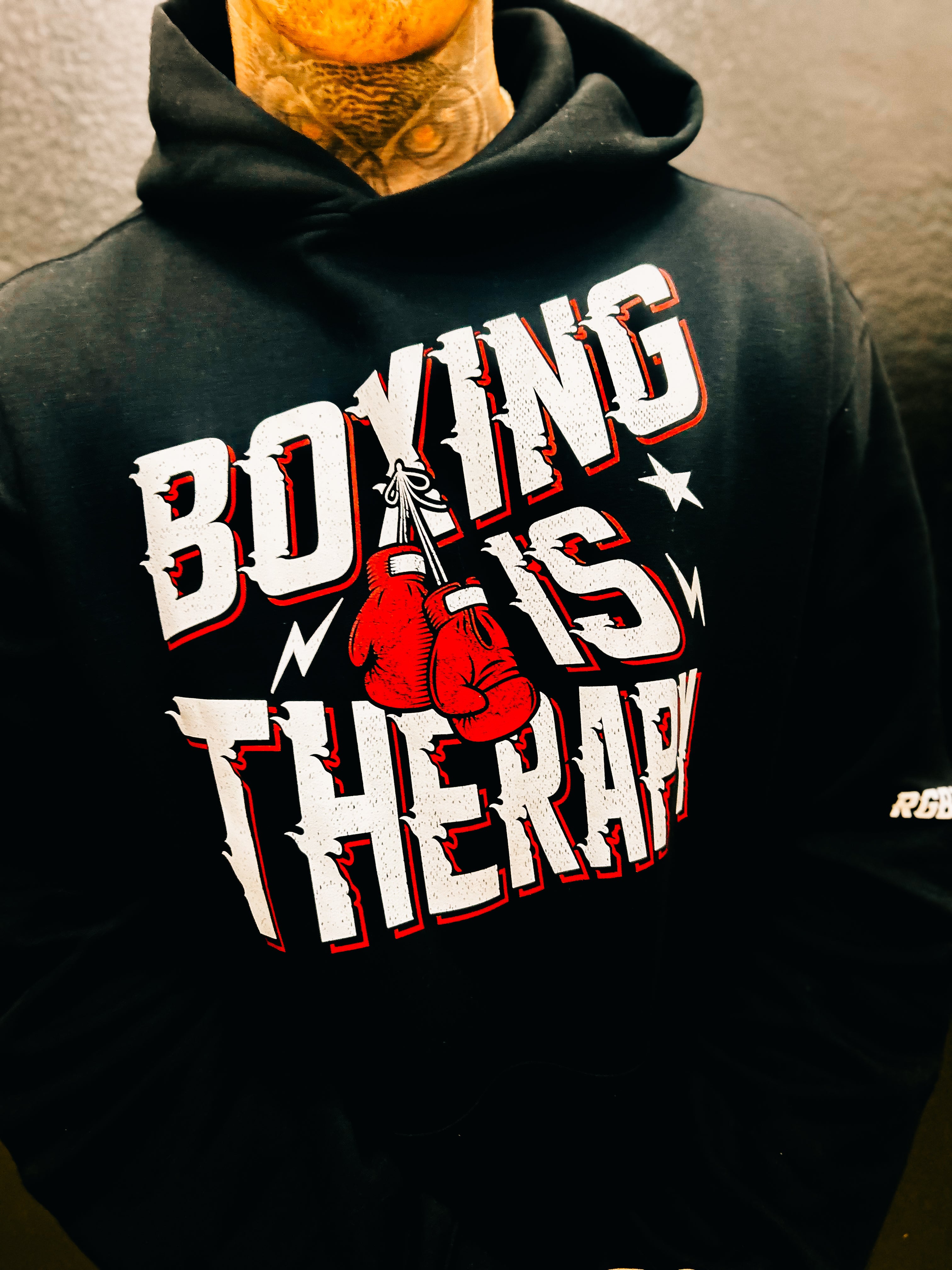 Boxing Is Therapy | Oversized Hoodie