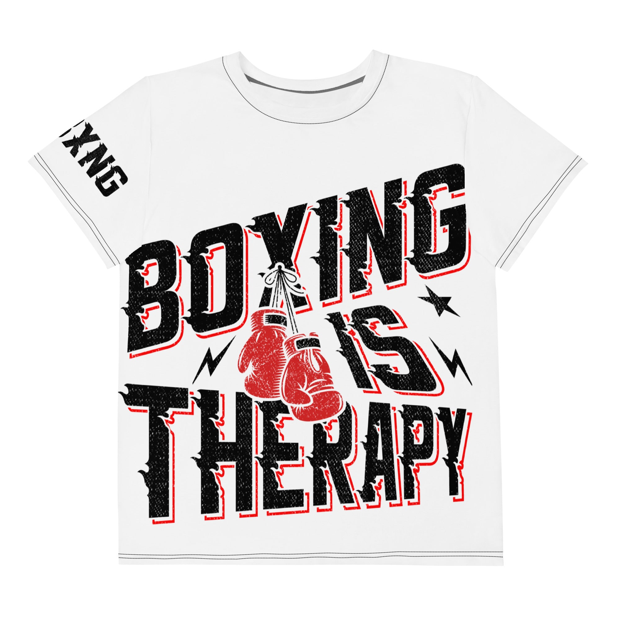 Boxing Is Therapy — Youth Tee (RGBXNG Kids Collection)