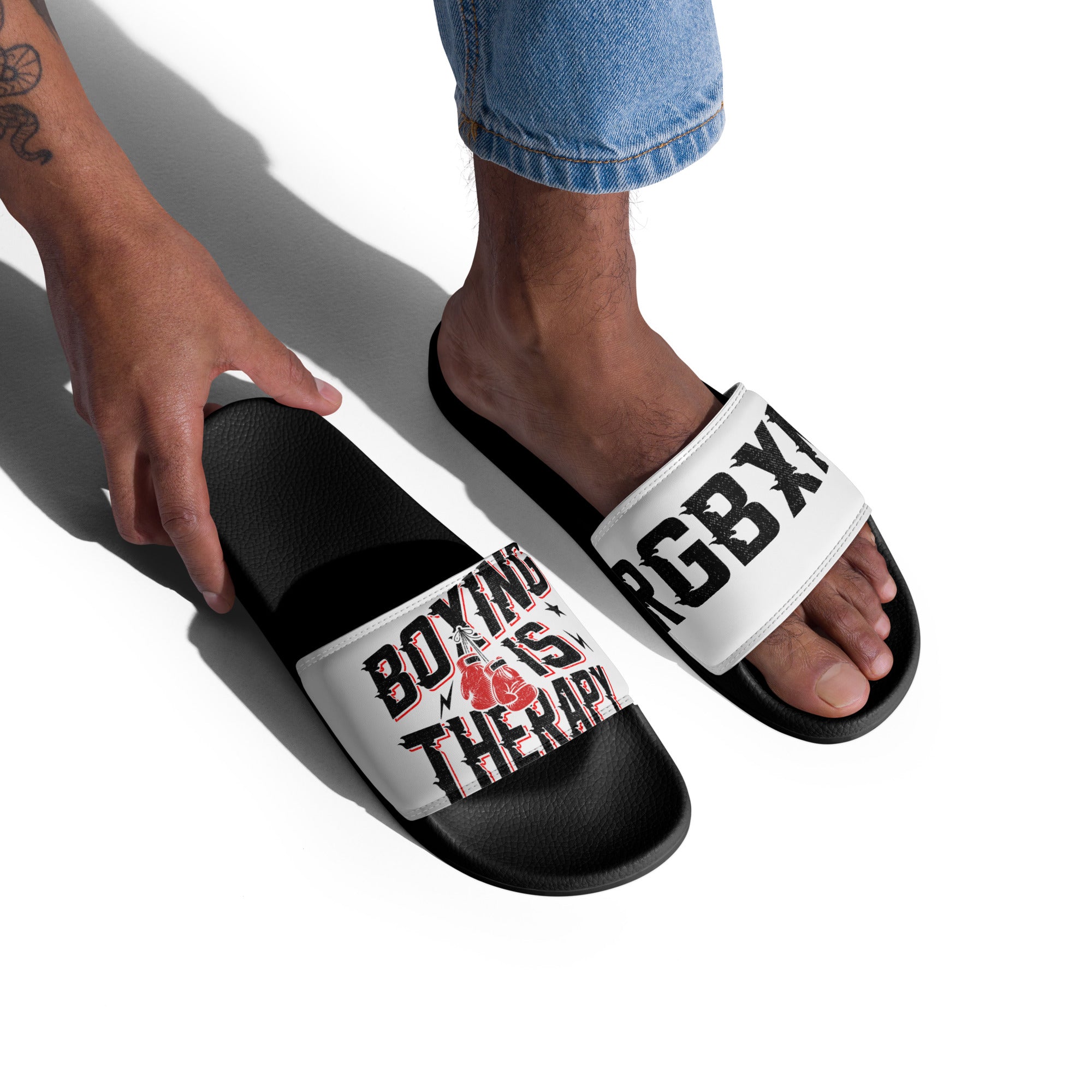 Boxing Is Therapy Slides - Men’s