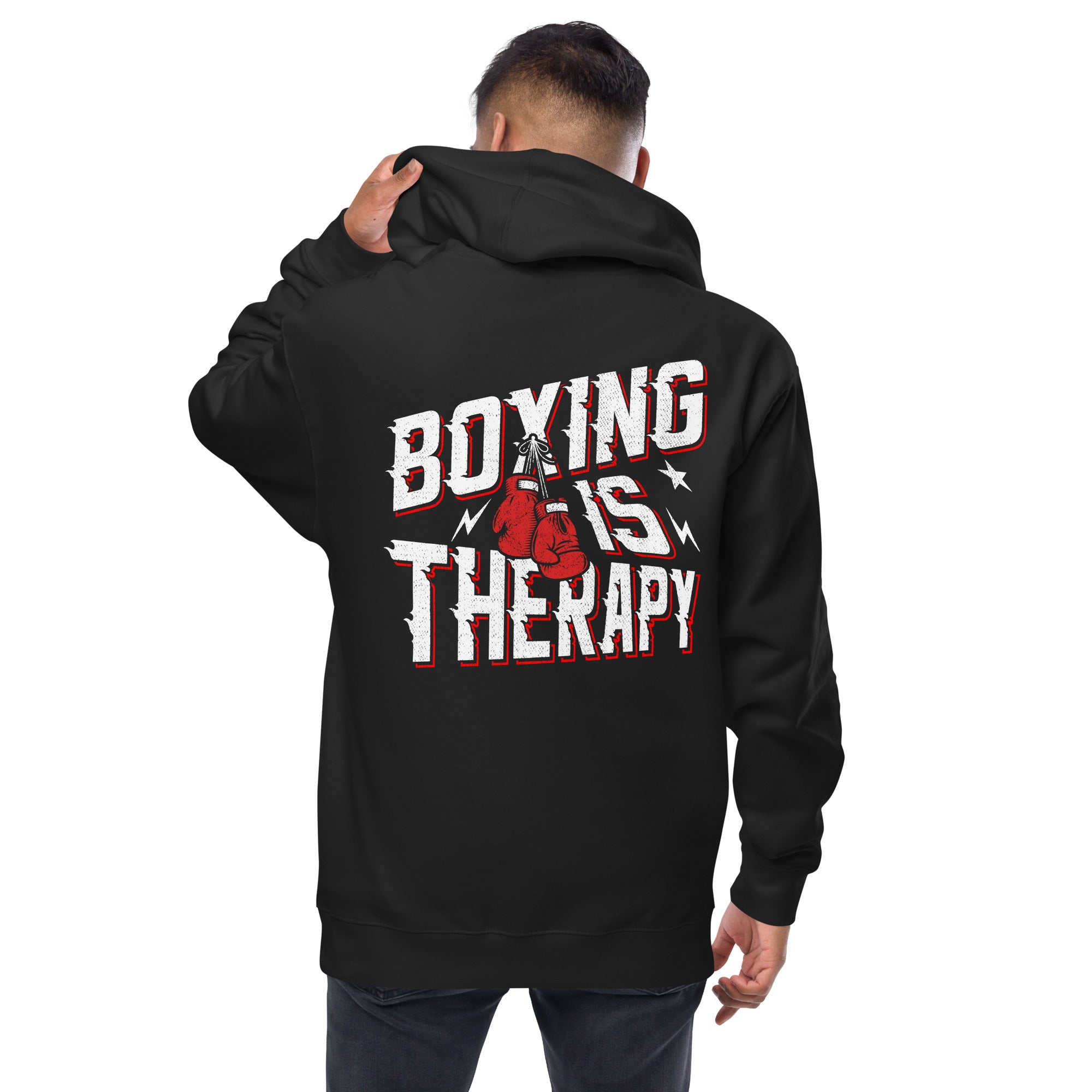 Boxing Is Therapy | Zip-Up Hoodie