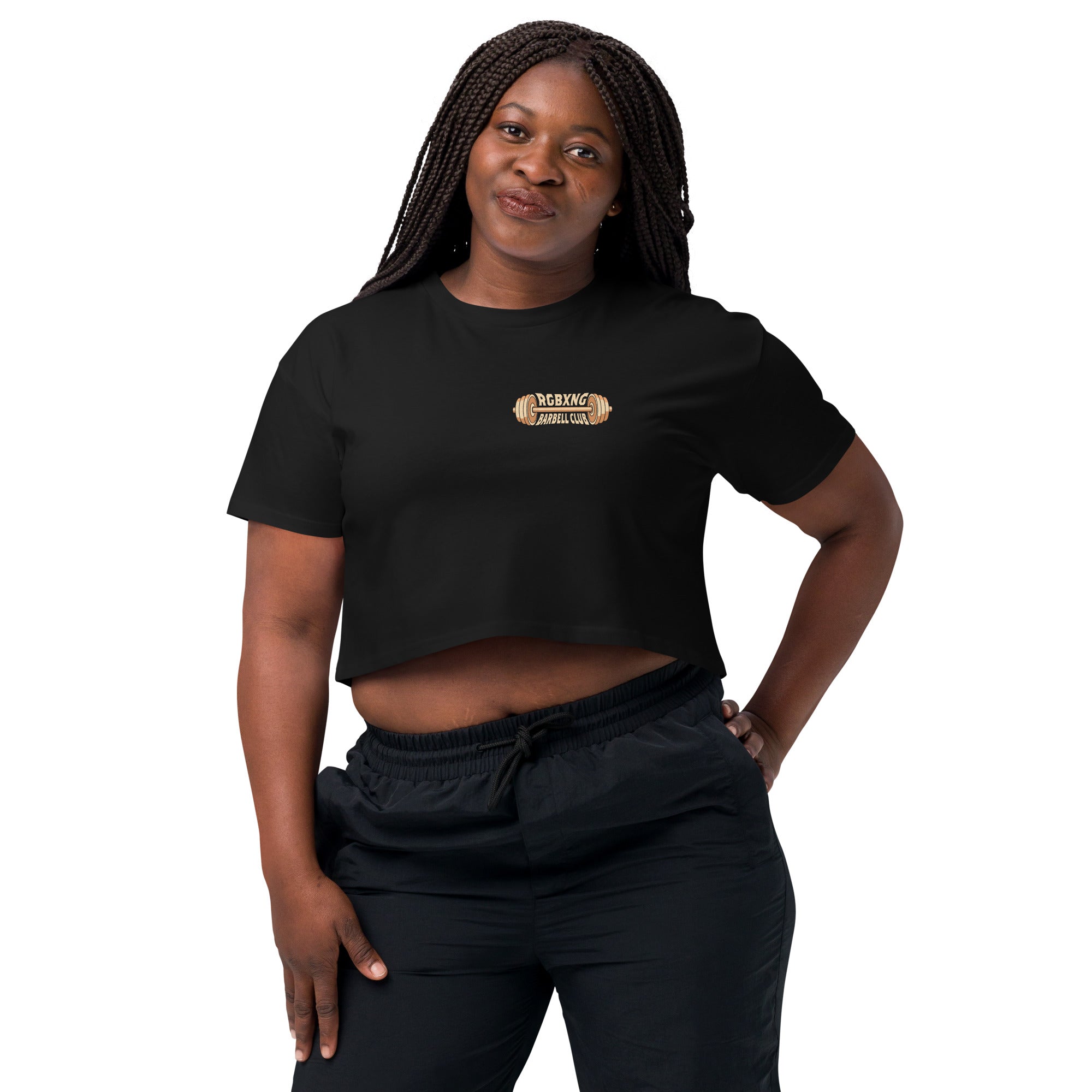 Barbell Club Crop Top Tee